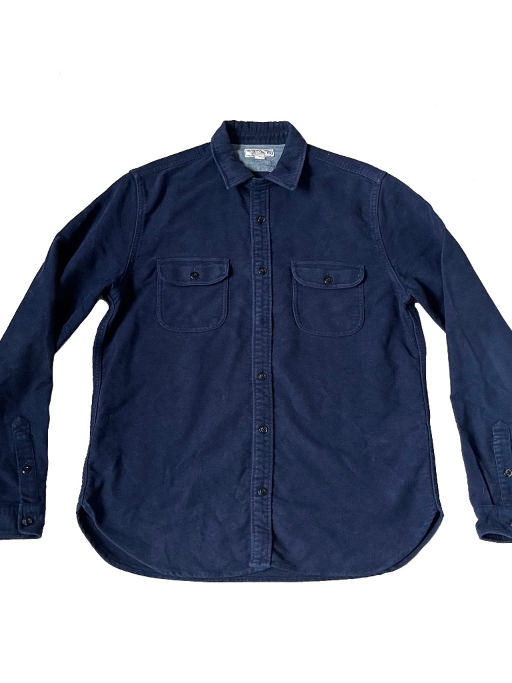 Wallace & Barnes CPO Shirt Navy Blue Workwear